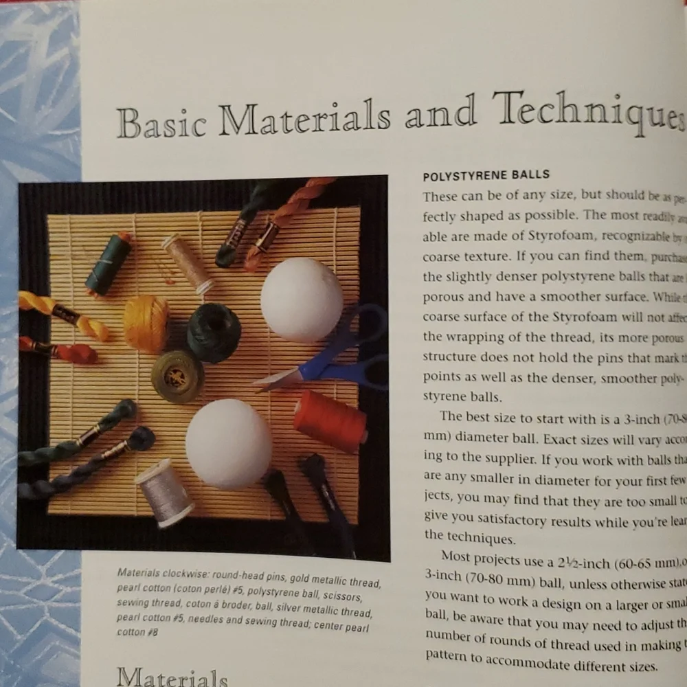 The Temari Book Making Japenese Tread Balls techniques patterns•1999• How to DIY
